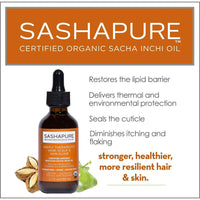 Sashapure Deeply Therapeutic Hair, Scalp and Skin Elixir, 1.7 Oz