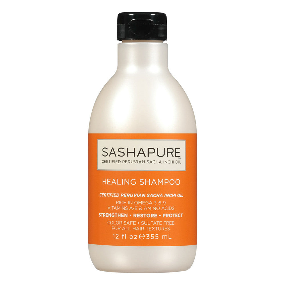 Sashapure Healing Shampoo for Sulfate Free, 12 Oz