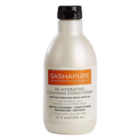 Sashapure Re-Hydrating Cleansing Conditioner, Sulfate Free, 12 Oz