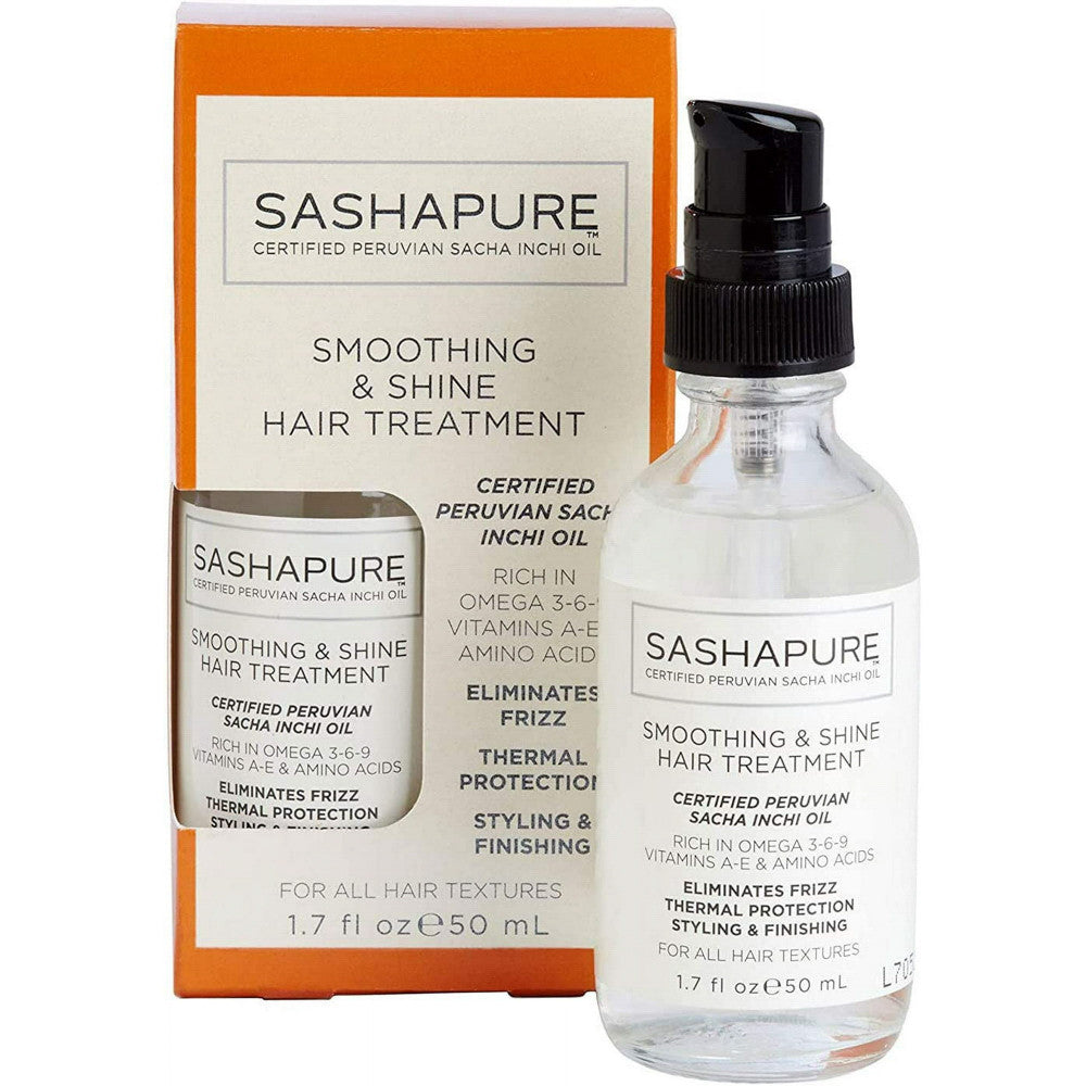 Sashapure Smoothing and Shine Hair Treatment, 1.7 Oz