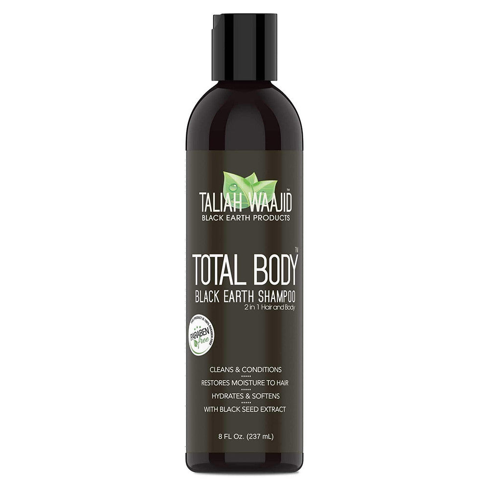 Taliah Waajid Black Earth Products Total Body Moisturizing Shampoo, Rosemary, 8 Oz