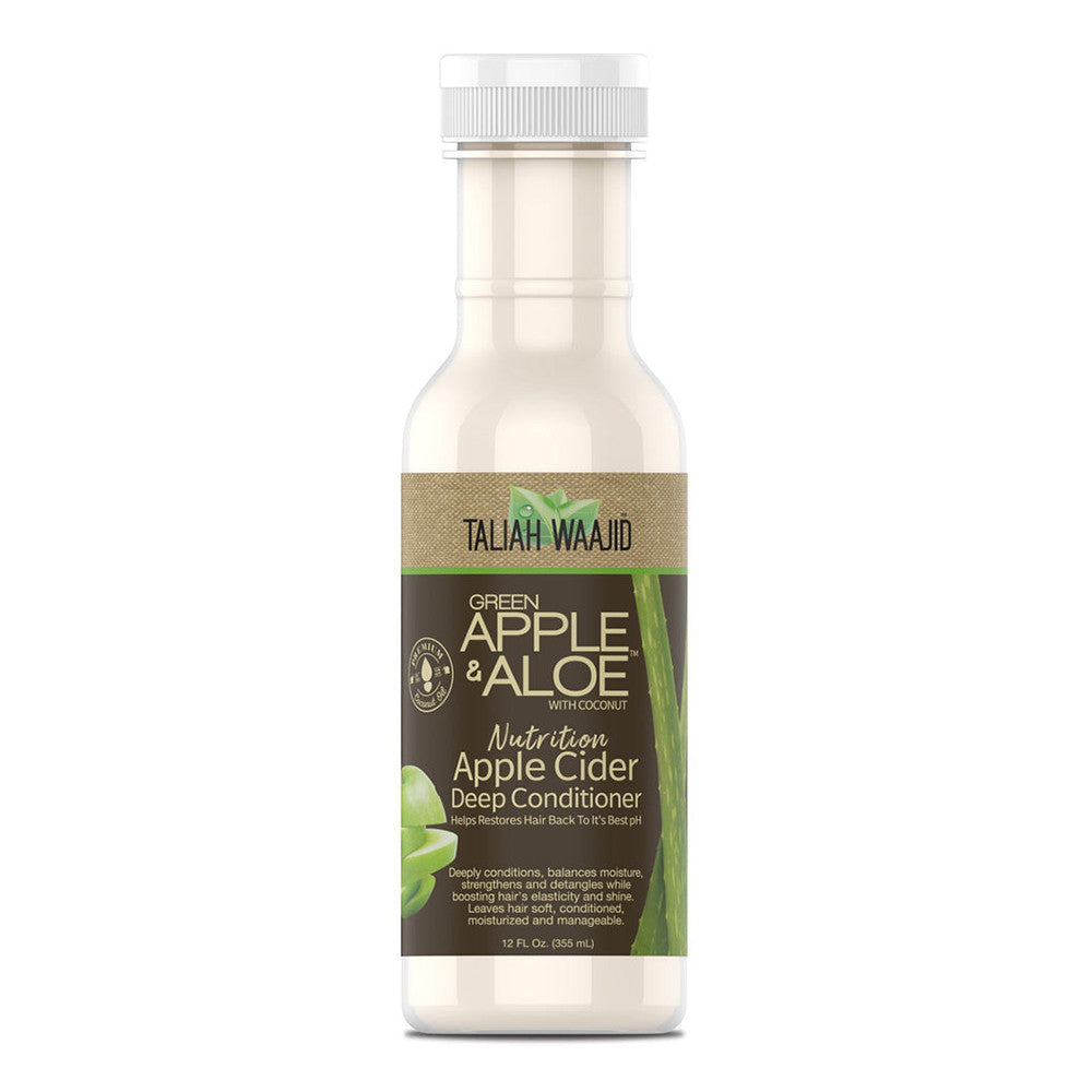 Taliah Waajid Green Apple Aloe With Coconut Nutrition Apple Cider Deep Conditioner, 12 Oz