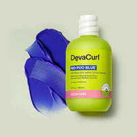 Devacurl No Poo Blue Anti Brass Zero Lather Toning Cleanser, 12 Oz