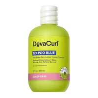 Devacurl No Poo Blue Anti Brass Zero Lather Toning Cleanser, 12 Oz