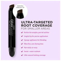 Everpro Gray Away Root Touch Up Quick Stick, Black or Dark Brown, 0.10 Oz