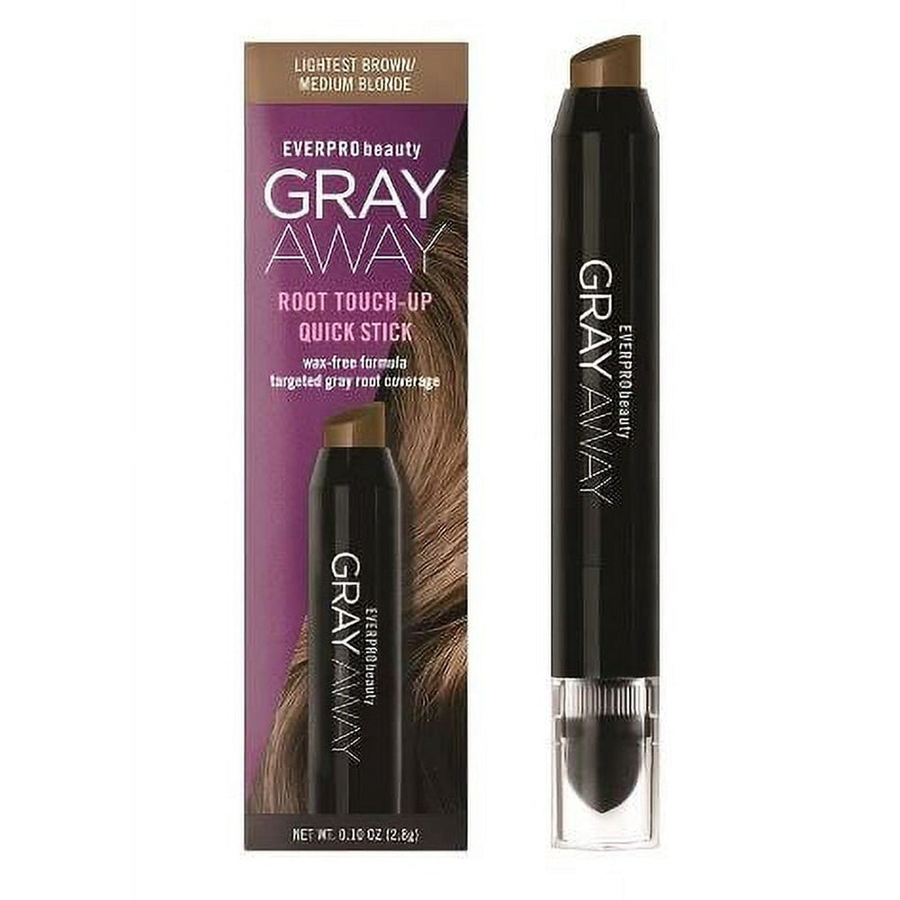 Everpro Gray Away Root Touch Up Quick Stick Lightest Brown/Medium Blonde Instant Gray Coverage 0.10 (2.8g)