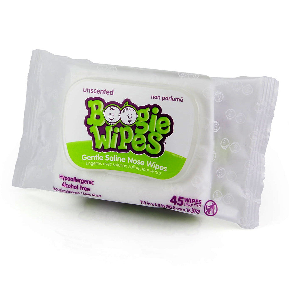Boogie Baby Wipes For Gentle Saline Nose, 45 Ea