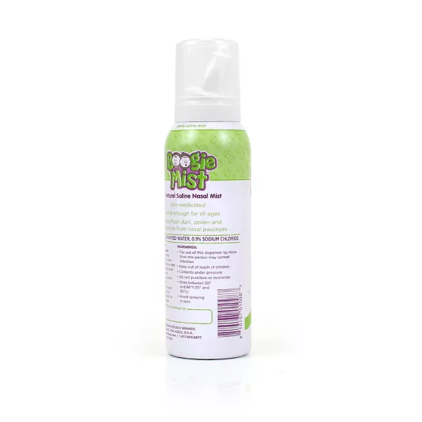 Boogie Sterile Unscented Saline Nasal Spray, 3.1 Oz
