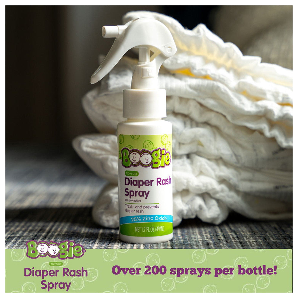 Boogie Bottoms No Rub Baby Diaper Rash Spray for Skin Protectant, 1.7 Oz