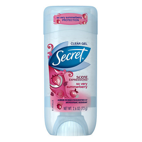 Secret Scent Expressions Clear Gel Antiperspirant and Deodorant, 2.7 Oz