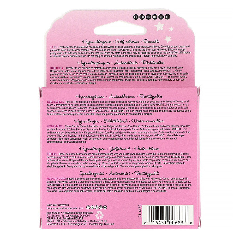 Hollywood Fashion Secrets Silicone Coverups, Light, 2 Ea