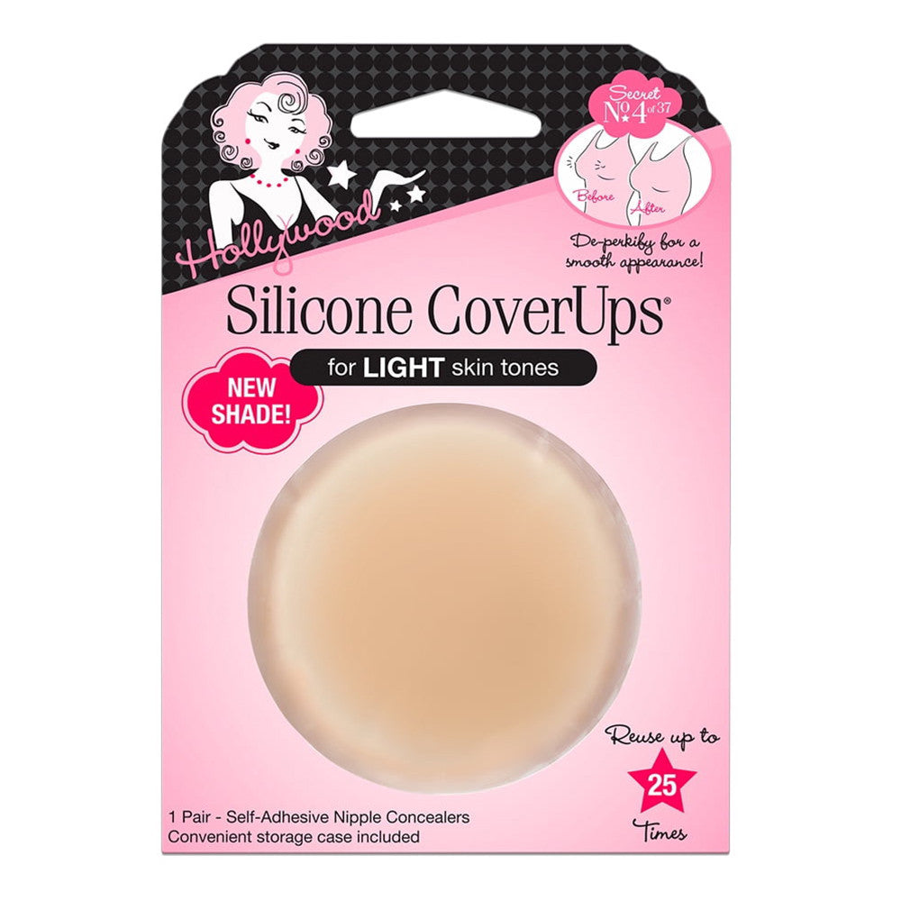 Hollywood Fashion Secrets Silicone Coverups, Light, 2 Ea