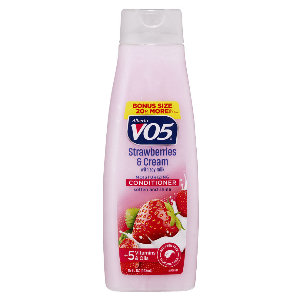 Alberto VO 5 Moisture Milks Conditioner, Strawberries Cream, 15 Oz