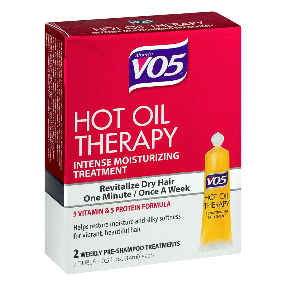 Alberto Vo5 Hot Oil Moisturizing Treatment With Vitamin E, 0.5 Oz, 2 tubes