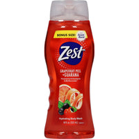 Zest Body Wash, Grapefruit Peel And Guarana, 16.5 Oz