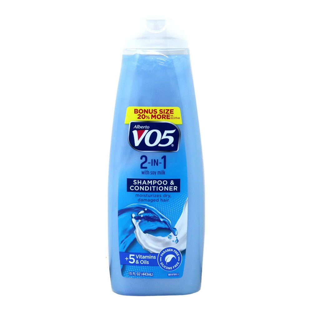 Alberto VO5 2 In 1 Moisturizing Shampoo Plus Conditioner, 15 Oz