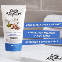 Curl Rhythm Defining Curl Cream Hair Moisturizer for Curly Hair, 6 Oz