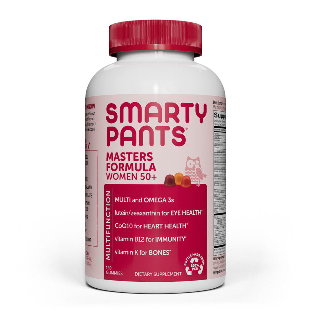 SmartyPants Masters Complete Vitamins Supplement Gummies for Womens 50 Plus, 120 Ea