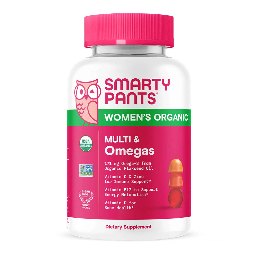 SmartyPants, Organic Womens Multivitamin & Omega Gummies, 120 Ea