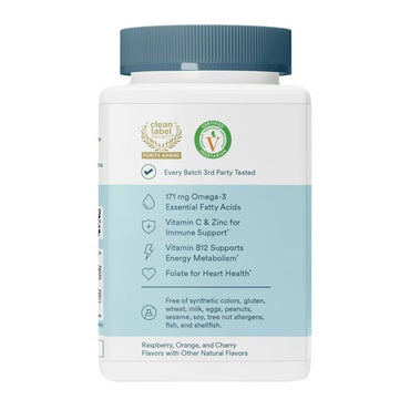 SmartyPants Organics Mens Multi and Omegas Organic Gummies, 120 Ea