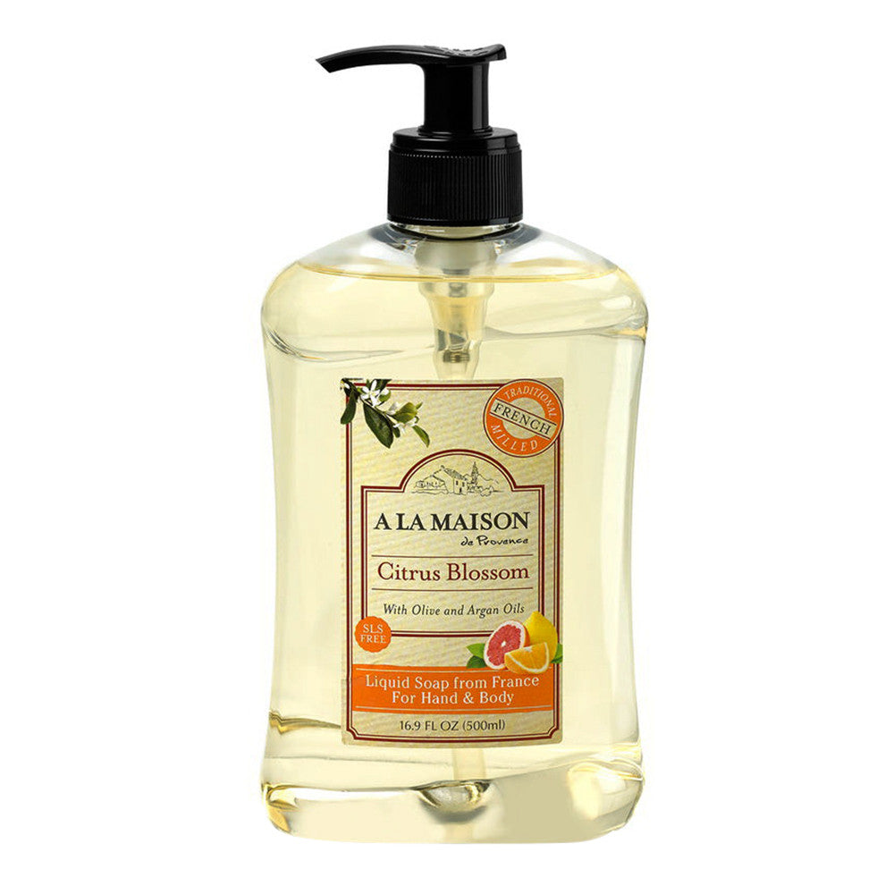 A La Maison De Provence Liquid Soap For Hand And Body Citrus Blossom, 16.9 Oz