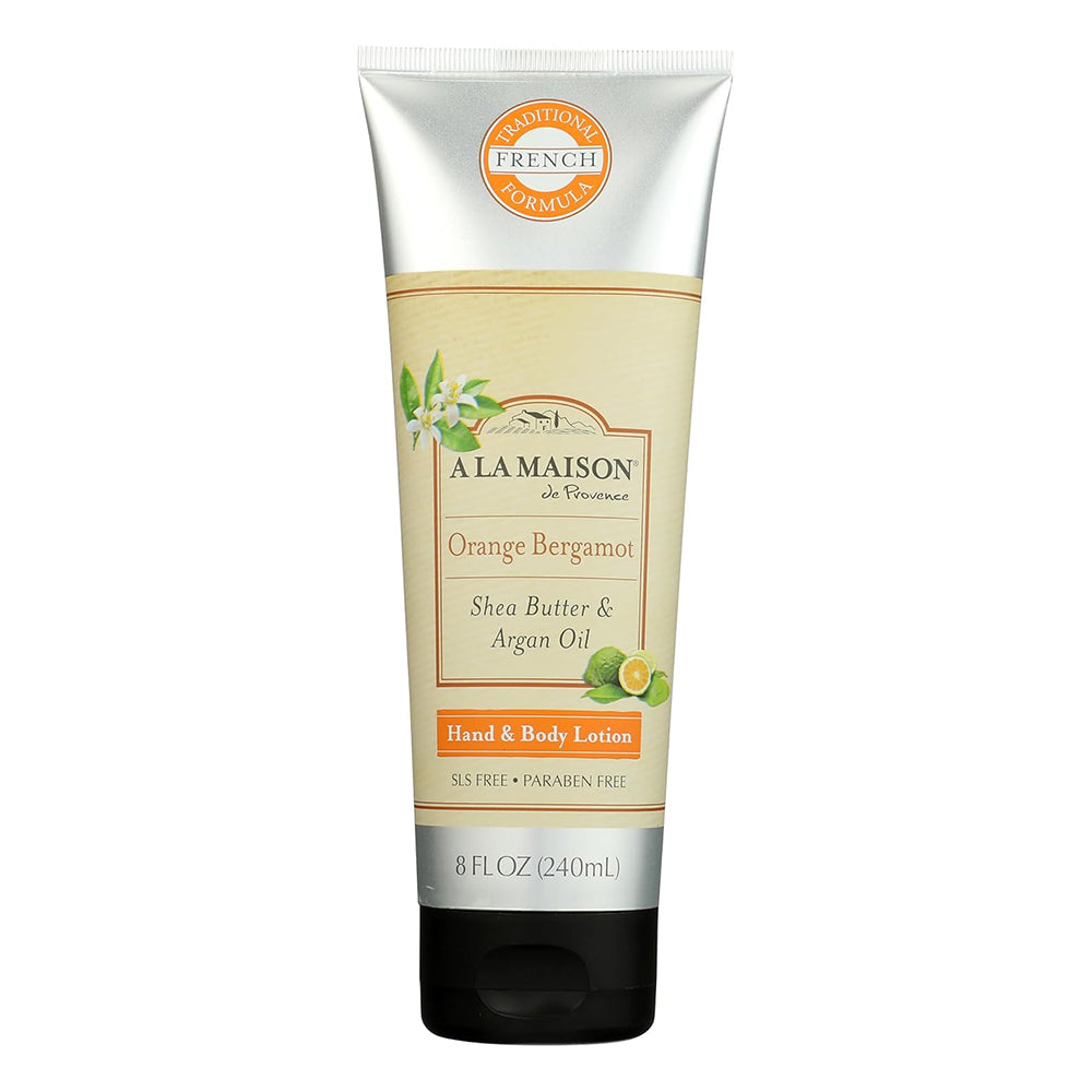 A La Maison Orange Bergamot Lotion for Moisturizing Hand and Body Care 8Oz (240ml)