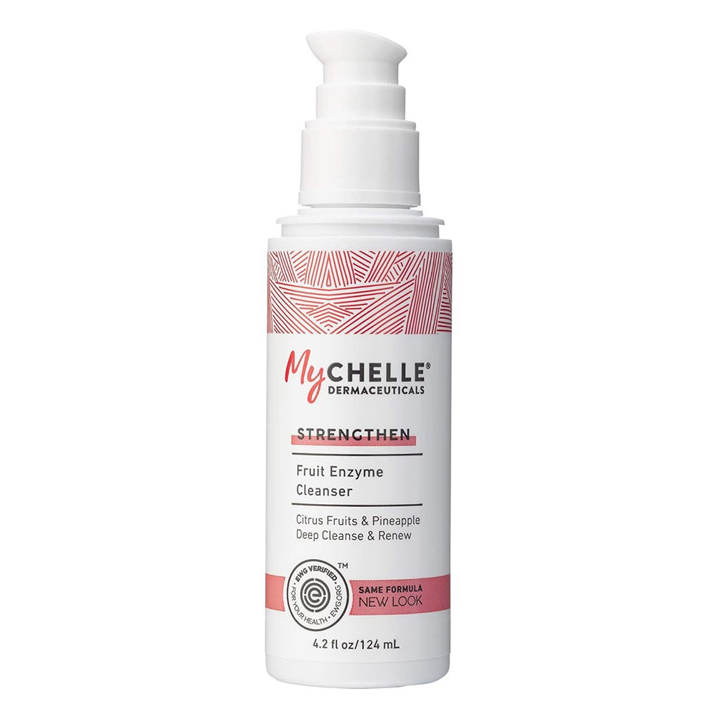 MyChelle Dermaceuticals Strengthen Fruit Enzyme Face Cleanser for Deep Cleansing and Renewing Skin 4.2Oz (124ml)