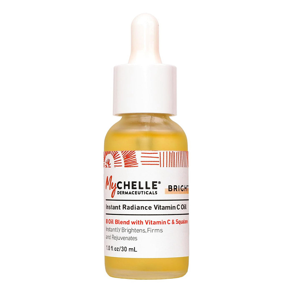 MyChelle Dermaceuticals Bright Instant Radiance Vitamin C Face Oil for Hydrating and Revitalizing Dull Skin 1Oz (30ml)
