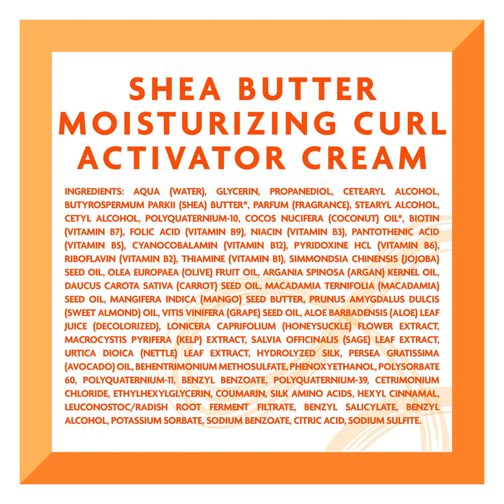 Cantu Natural Shea Butter Moisturizing Curl Activator Cream, For Natural Hair, 12 oz