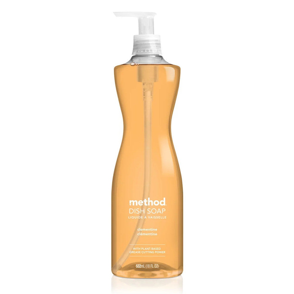 Method Liquid Dish Soap, Clementine, 18 Oz, 6 Ea