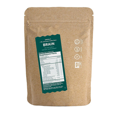 Iwi Vegan Algae Omega 3 Life Brain Supplements For Memory, Mood, 120 Ea