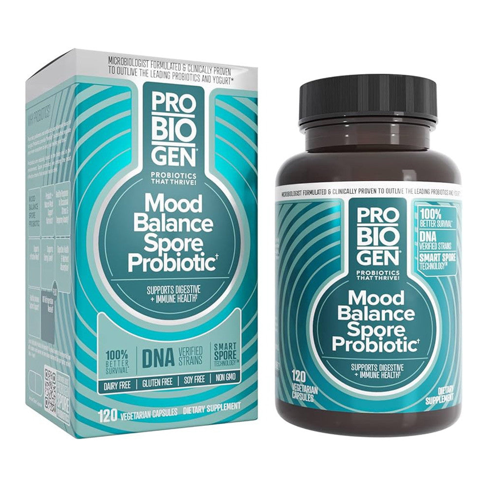 Probiogen Stress and Mood Balance Probiotics Capsules, 120 Ea