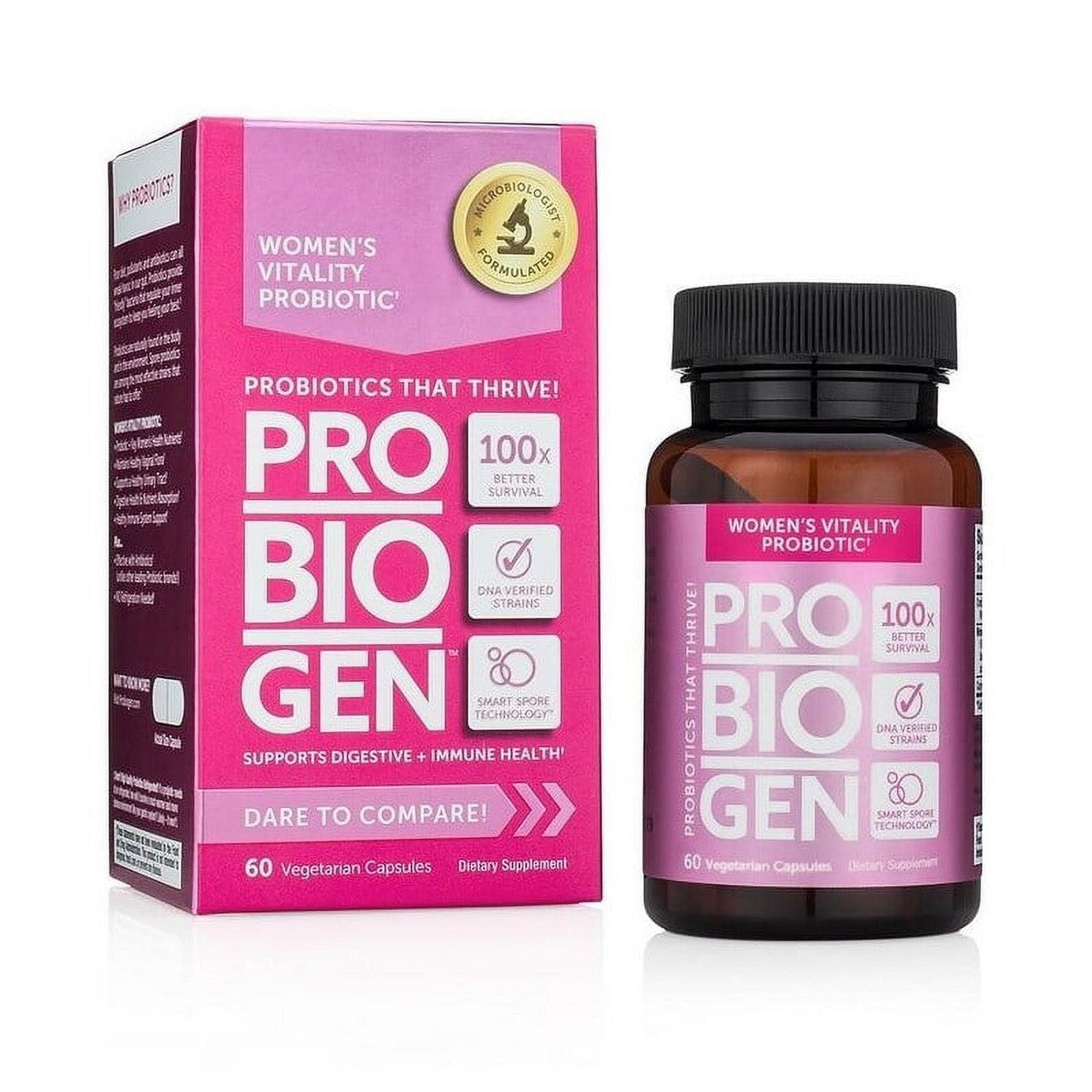 Probiogen Women's Vitality Probiotic Vegetarian Capsules, 60 Ea