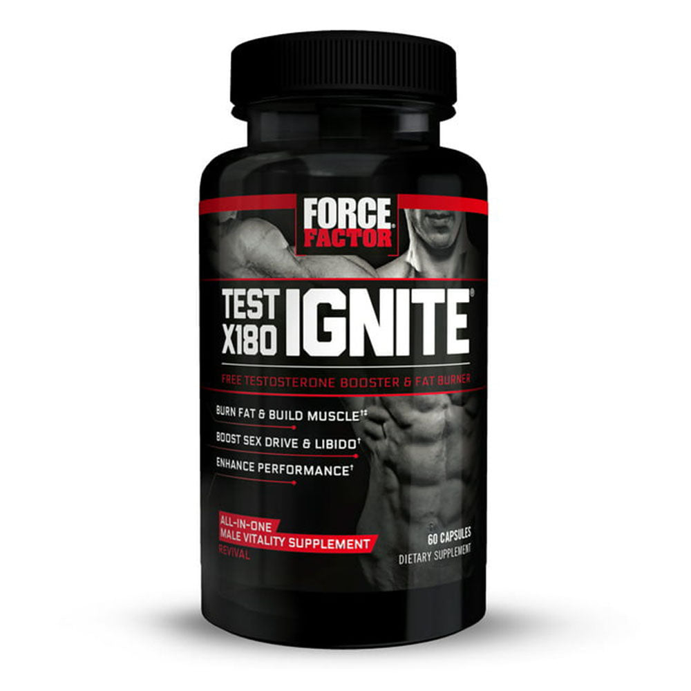 Force Factor Test X180 Ignite Capsules for Testosterone Support and Energy Performance 60Ea