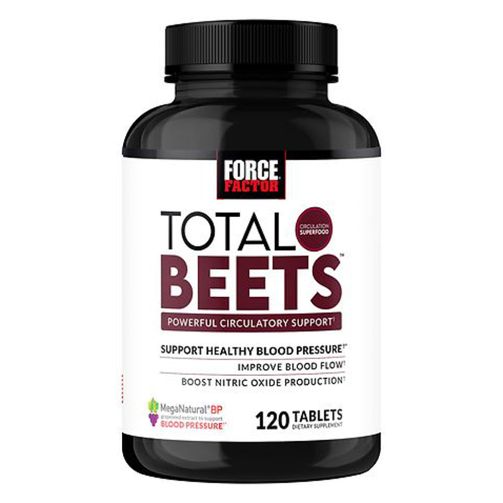 Force Factor Total Beets Tablets for Blood Pressure Support 120Ea