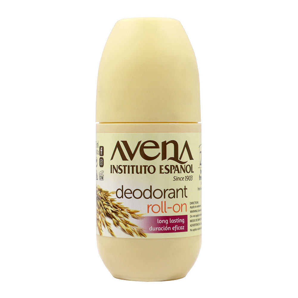 Avena 24 hr Long Lasting Roll-on Deodorant, 2.5 Oz