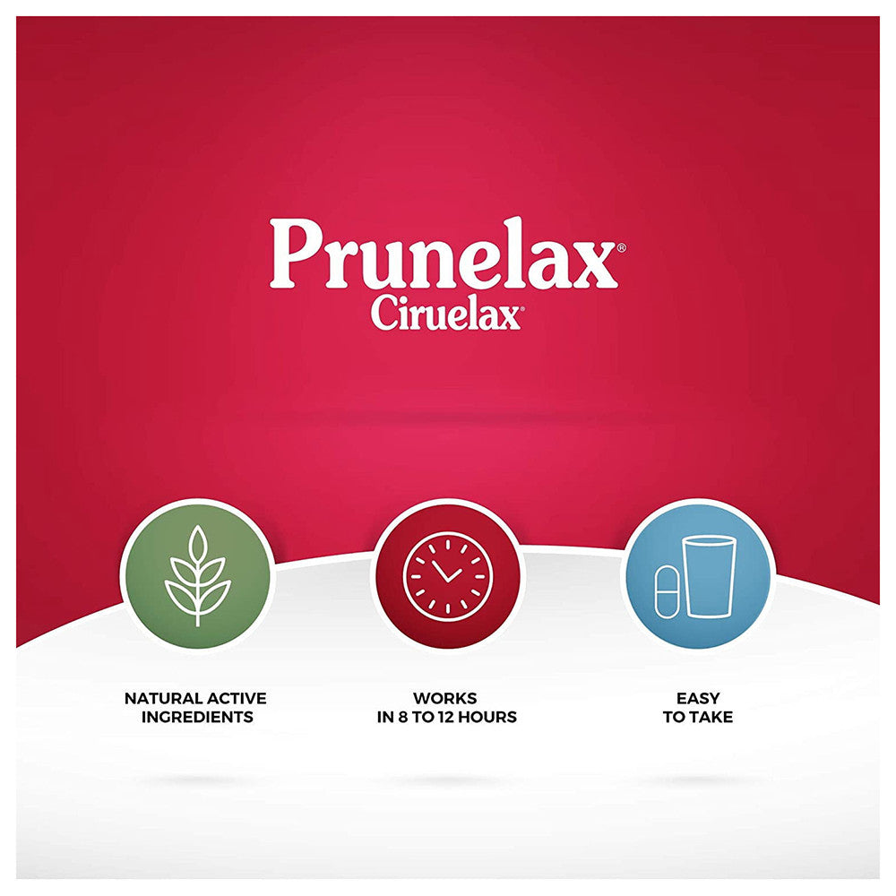 Prunelax Ciruelax Minitabs Natural Laxative for Occasional Constipation Supplement Tablets, 100 Ea