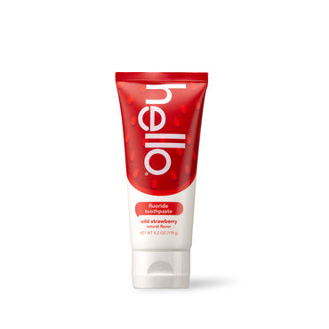Hello Fluoride Natural Friendly Wild Strawberry Flavor Toothpaste, 4.2 Oz
