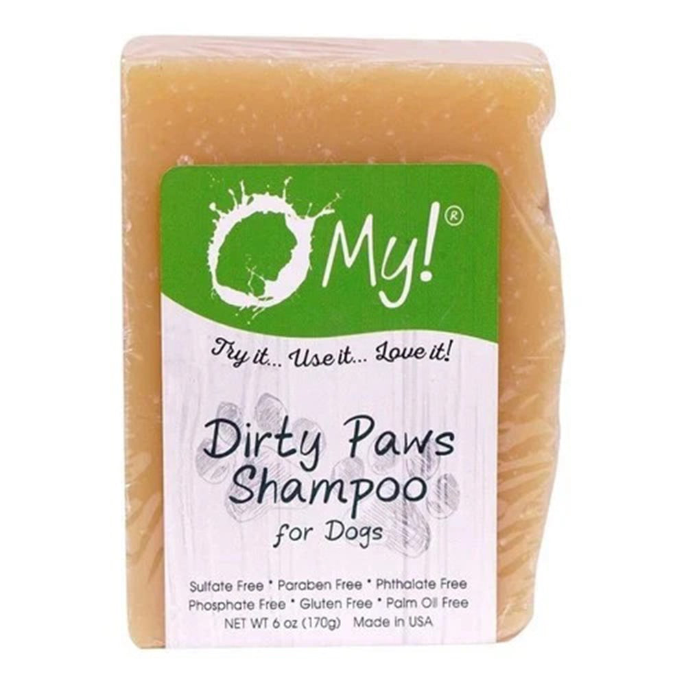 O My Bath and Body Goat Milk Dog Shampoo Bar with 5 Essential Oils Dirtiest Doggies Clean Parabens Free 6Oz (170g)