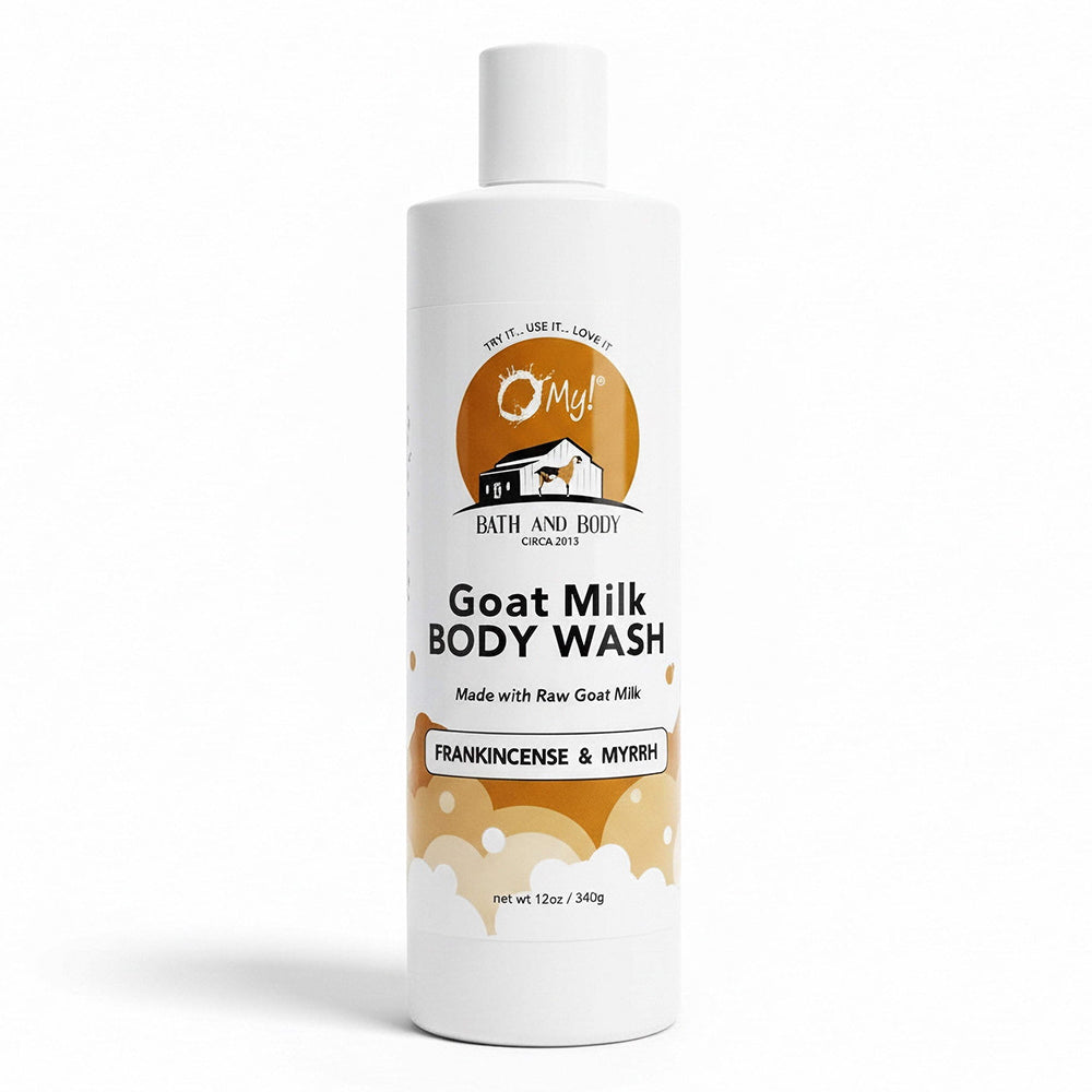 O My Goat Milk Body Wash Frankincense and Myrrh for Moisturizing and Nourishing Skin 12Oz (340g)