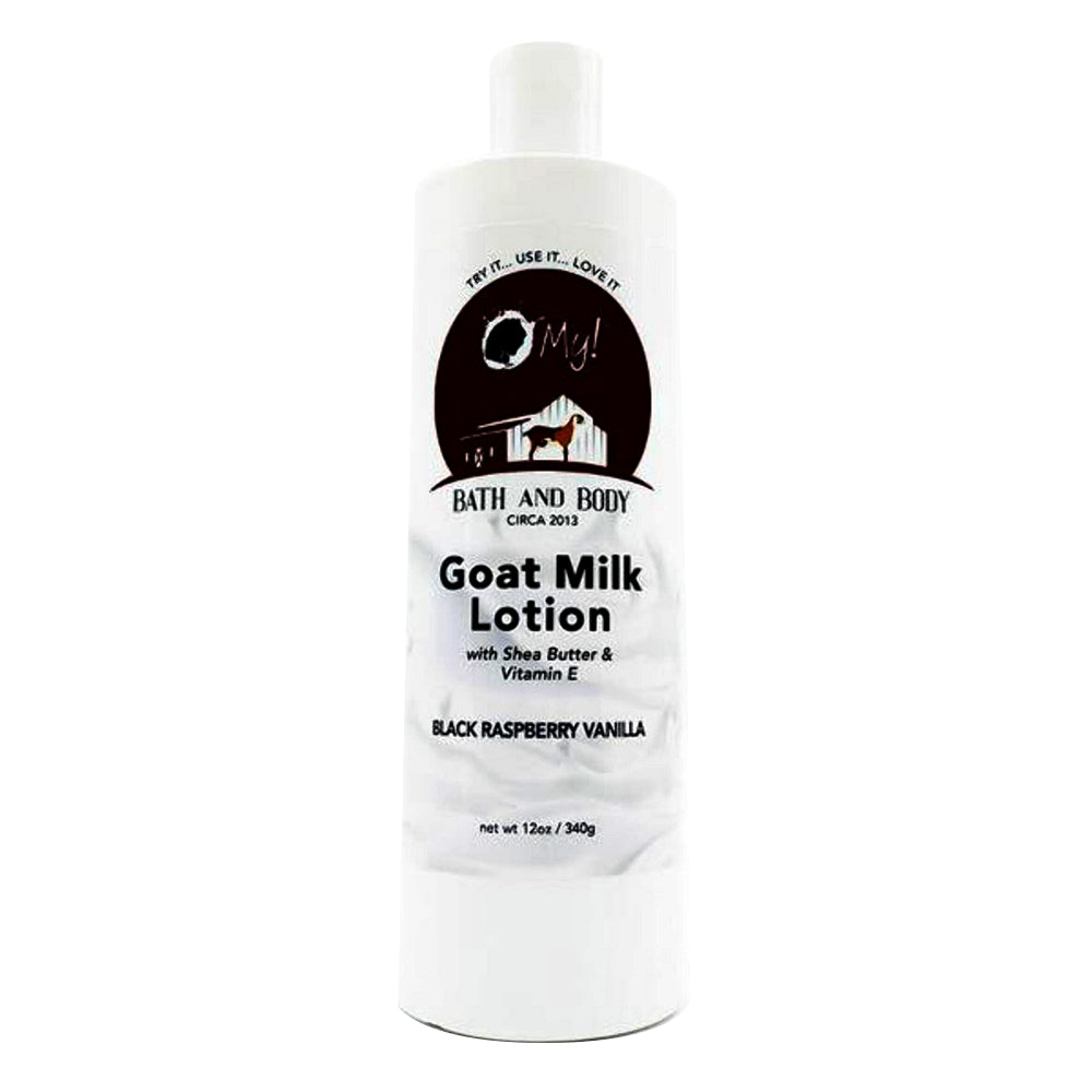 O My Goat Milk Lotion Black Raspberry Vanilla for Deep Moisturizing and Nourishing Dry Skin 12Oz (340g)