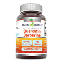 Amazing Formulas Quercetin Berberine 500 mg Veggie Capsules, 90 Ea