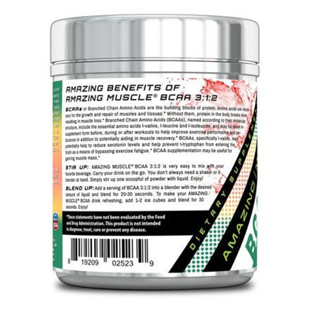 Amazing Muscle BCAA 3:1:2 Promotes Lean Muscle and Muscle Recovery Watermelon 0.94Lb (426g)