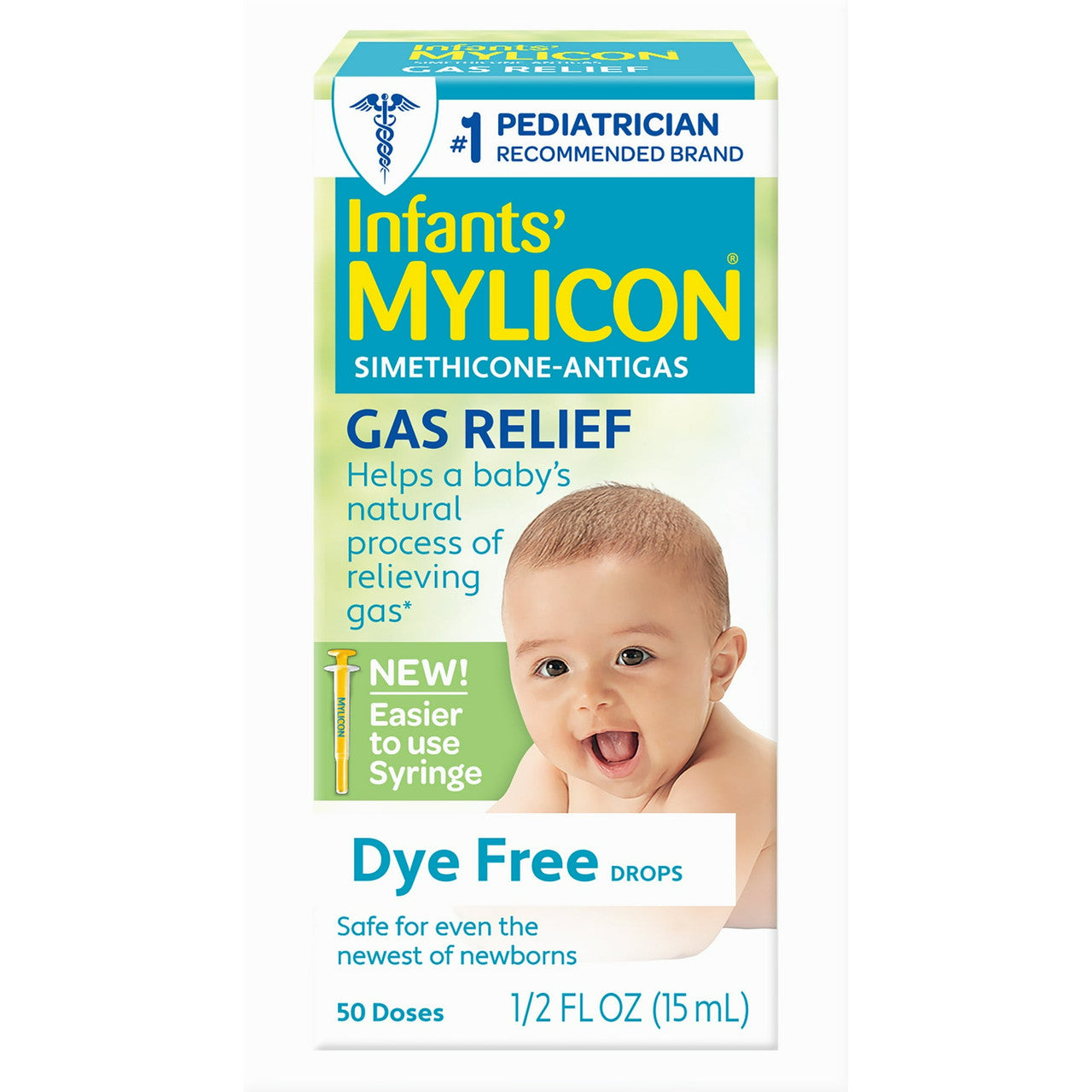 Mylicon Infants Drops Anti Gas Relief Dye Free Formula For Babys, 0.5 Oz