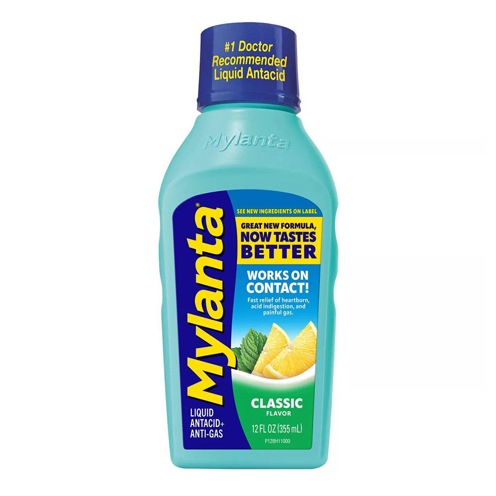 Mylanta Maximum Strength Anti Gas Liquid, Classic Flavor, 12 Oz