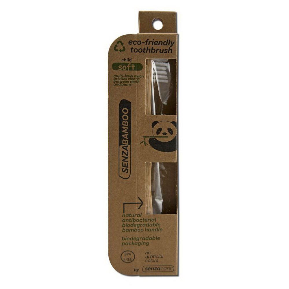 Senzacare Eco Friendly Bamboo Toothbrush Child Soft 1Ea