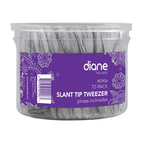 Diane Slant Tip Tweezer Tub, 72 Ea