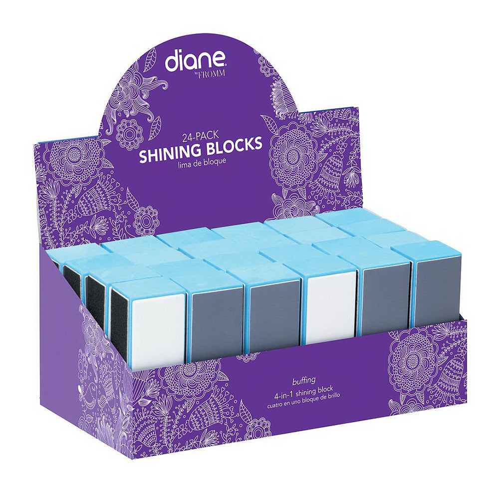 Diane 4 in 1 Shining Buffing Blocks Nail Care Tool 24Ea