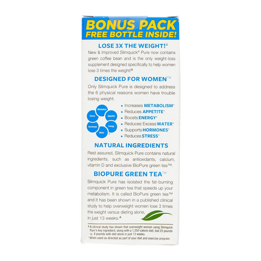 Slimquick Pure Regular Strength Caplets 2 X 60, 1 Pack