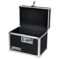 Vaultz Medicine Lock Box with Combination Lock, Black, 1 Ea